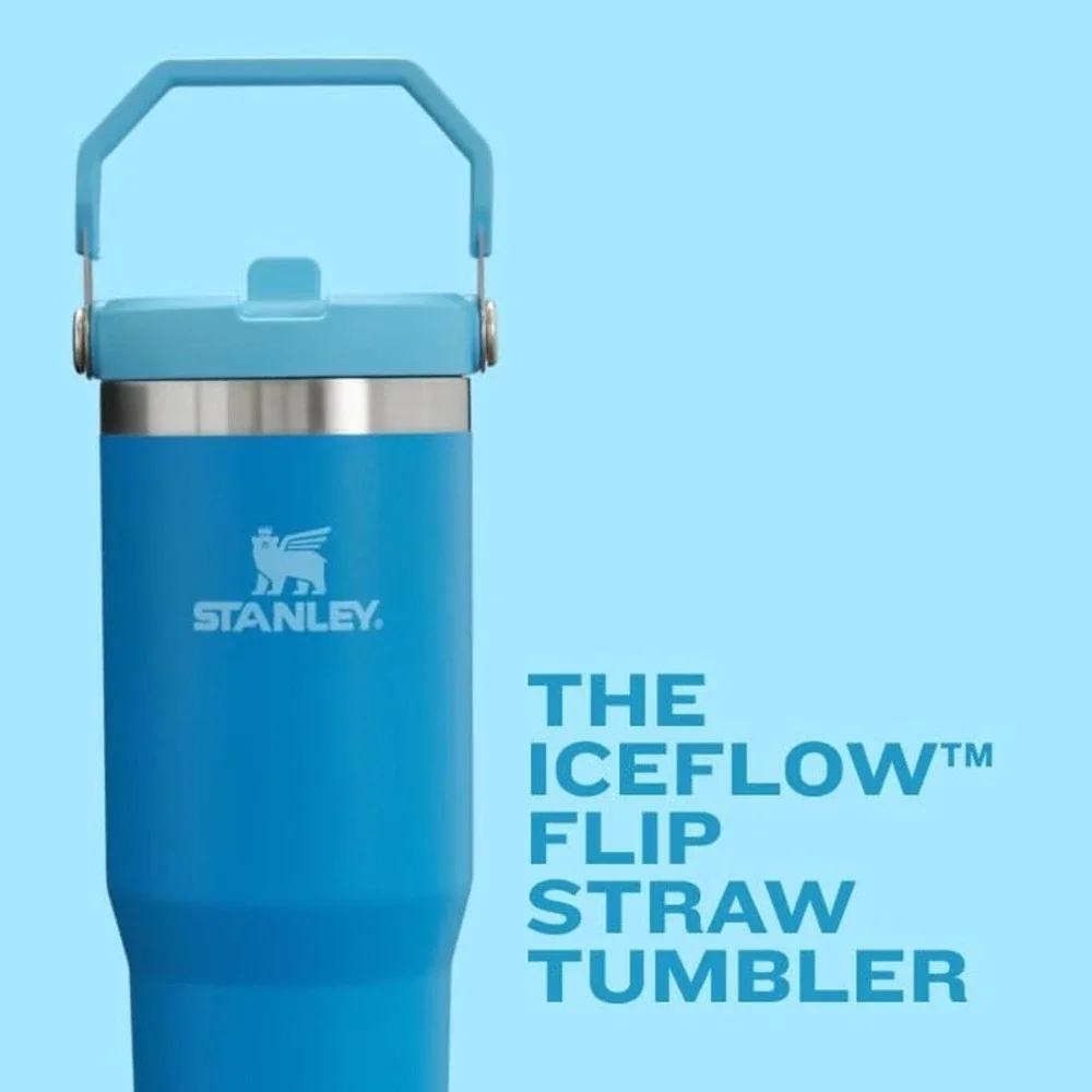 Stanley IceFlow Flip Straw Tumbler 30 oz Plum Handle Insulated BPA-Free Cup NEW - Picture 4 of 12